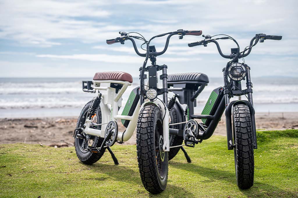 El Camino Electric Moped by EWhip Electric Moto Company Costa Rica(Black & White)